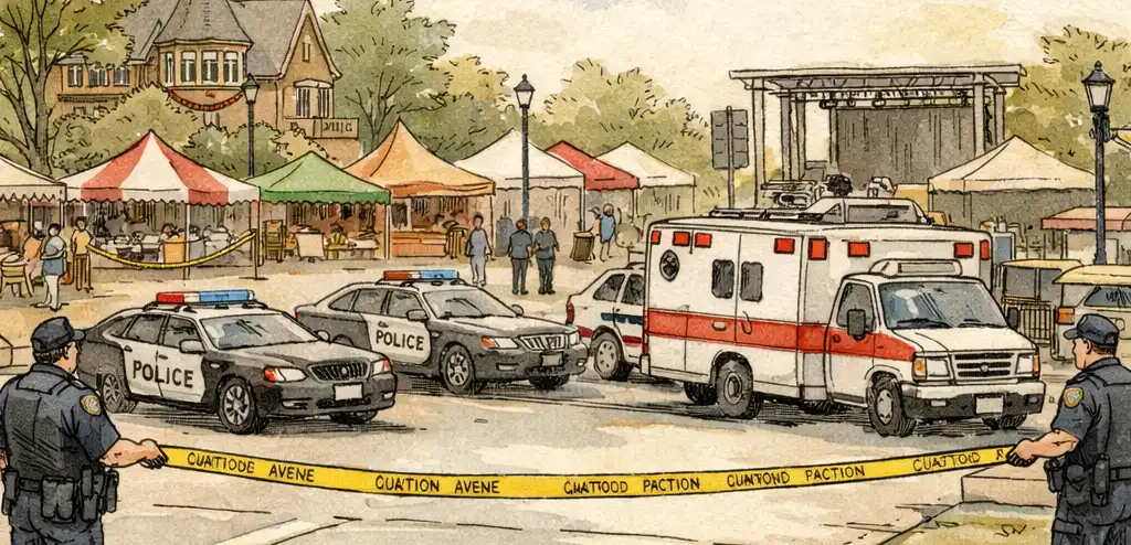 Multiple Shot Near Toledo Festival