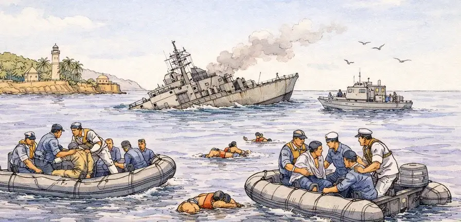 Iranian Warship Sinks Off Sri Lanka Coast Amid Conflicting Reports