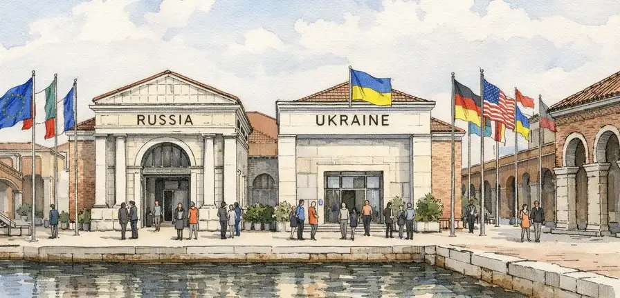 EU Threatens to Cut Venice Biennale Funding Over Russia's Return