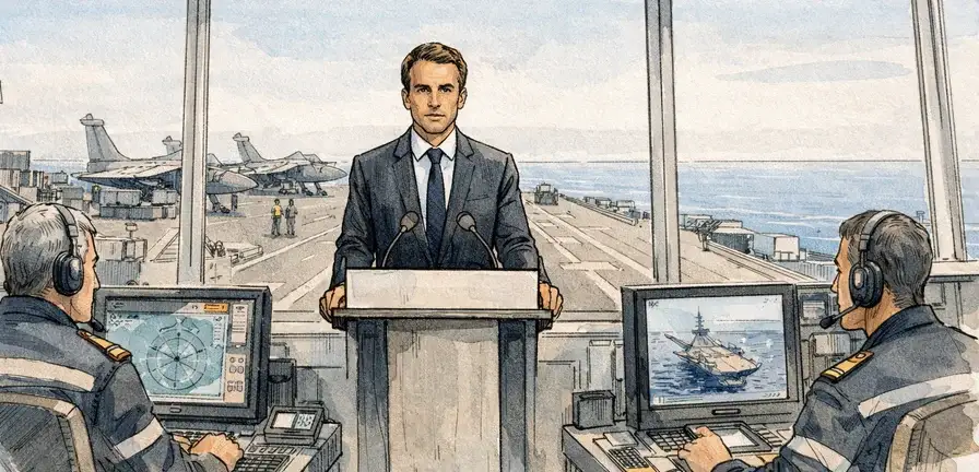 Macron Orders Aircraft Carrier to Mediterranean Amid Middle East Tensions