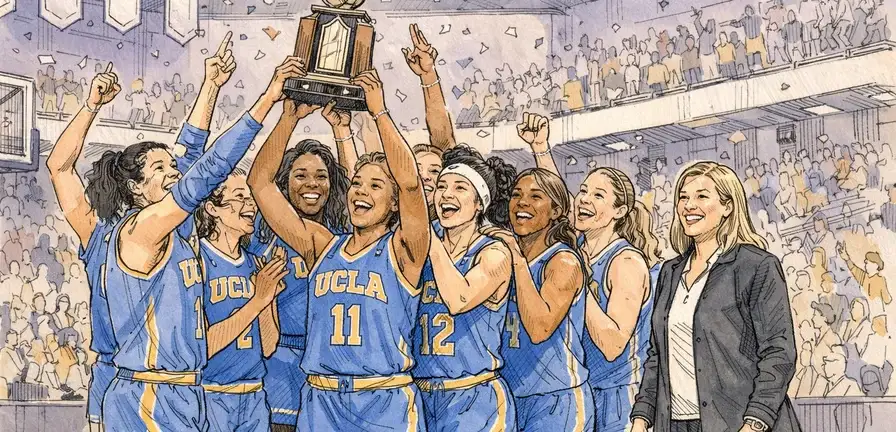 No. 2 UCLA Wins Second Straight Big Ten Tournament Title with Dominant Victory Over No. 9 Iowa