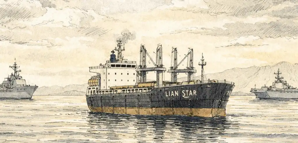 U.S. Fires on Ship Breaching Iran Blockade