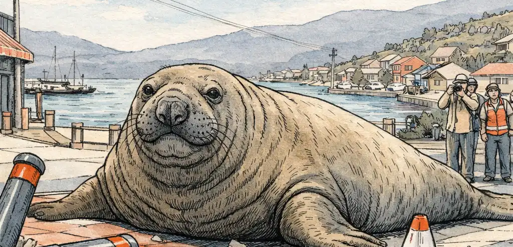 Neil the Seal Causes Chaos in Tasmania