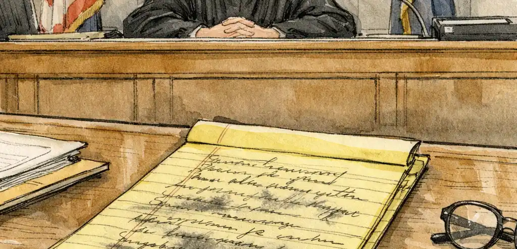 Judge Releases Epstein Note in Cellmate's Case