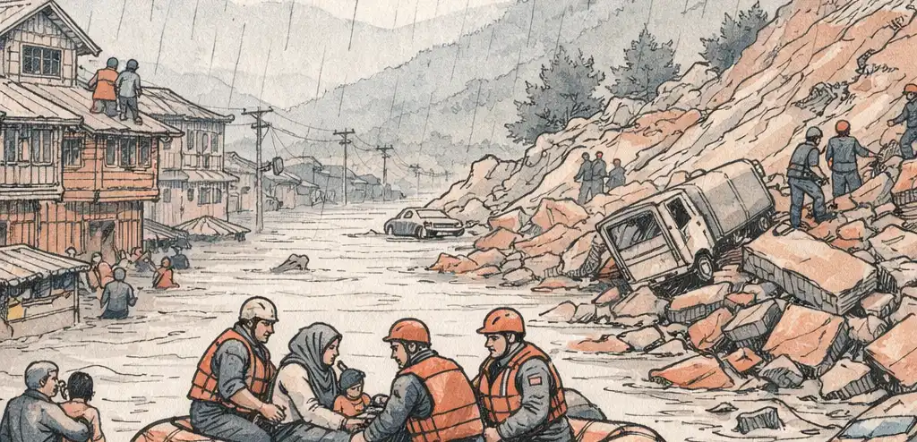 Floods and Landslides Kill 25 in Northern India