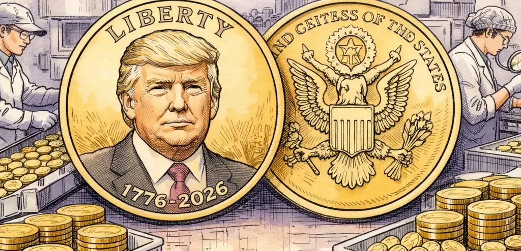 US Mint Producing Trump $1 Coin for Semiquincentennial