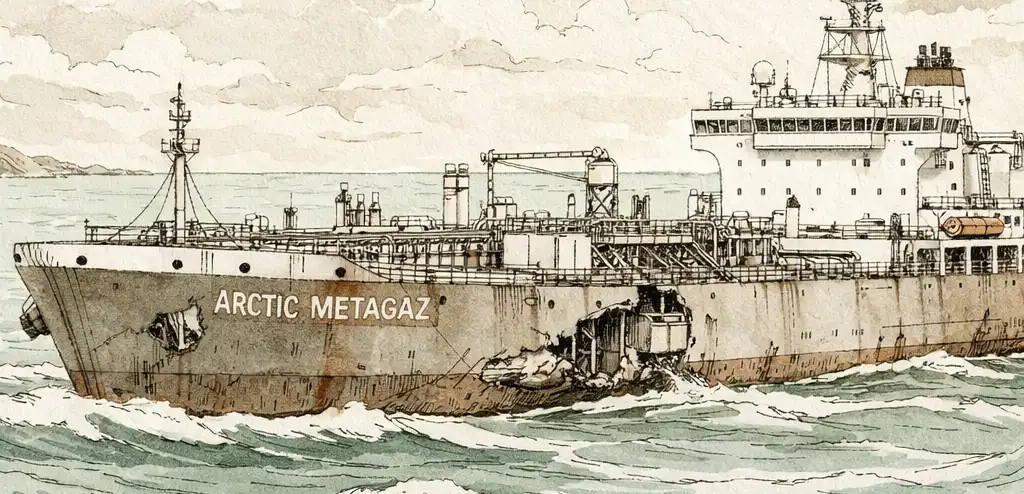 Damaged Russian LNG Tanker Drifts into Libyan Waters