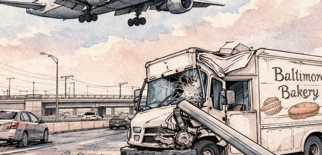 United Flight Strikes Truck on NJ Turnpike