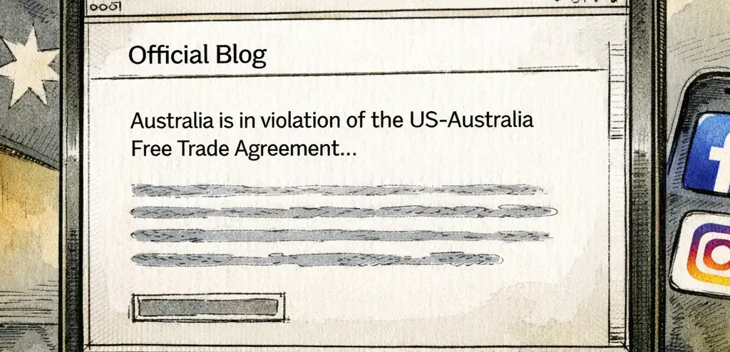 Meta Accuses Australia of Violating FTA Over News Tax