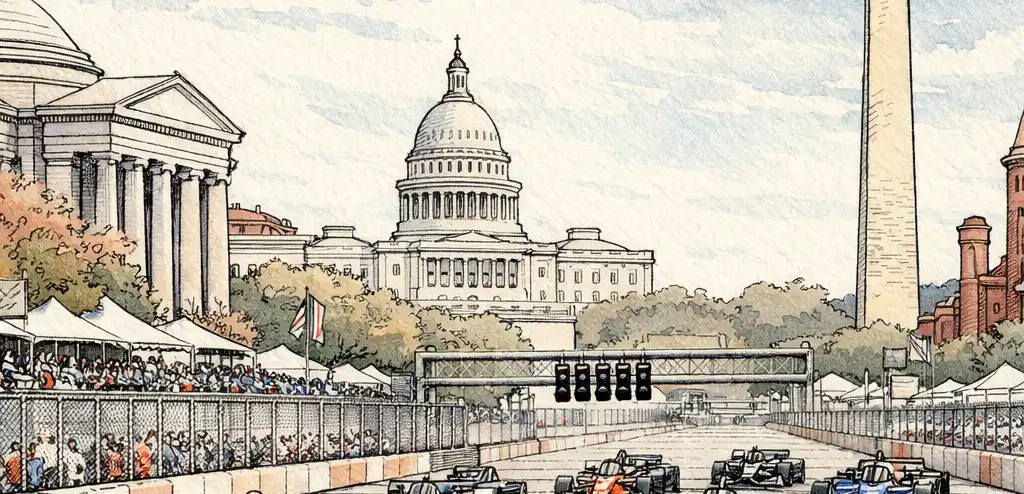 Trump Kicks Off IndyCar Race on National Mall