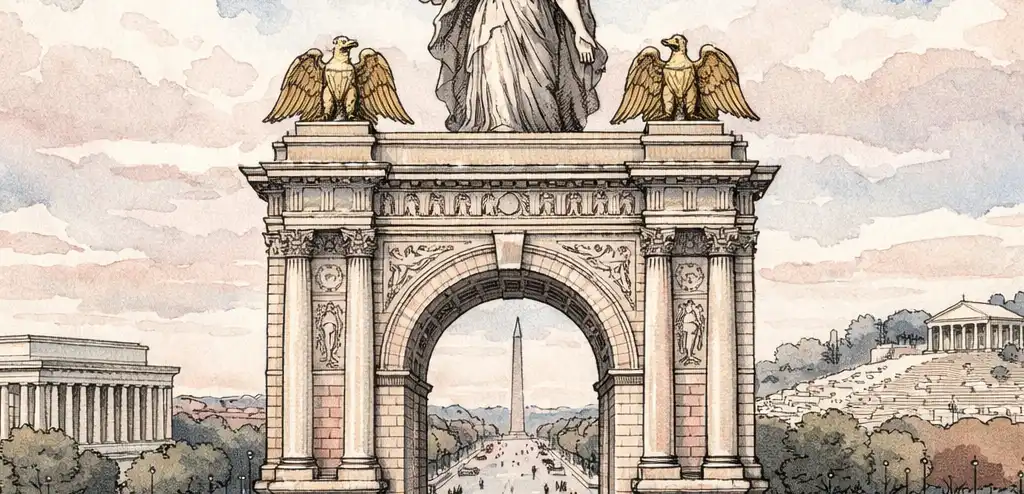 Trump's 250-Foot Triumphal Arch Plan Sparks Debate