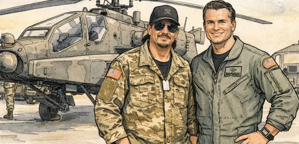 Kid Rock Flies with Hegseth After Army Helicopter Controversy