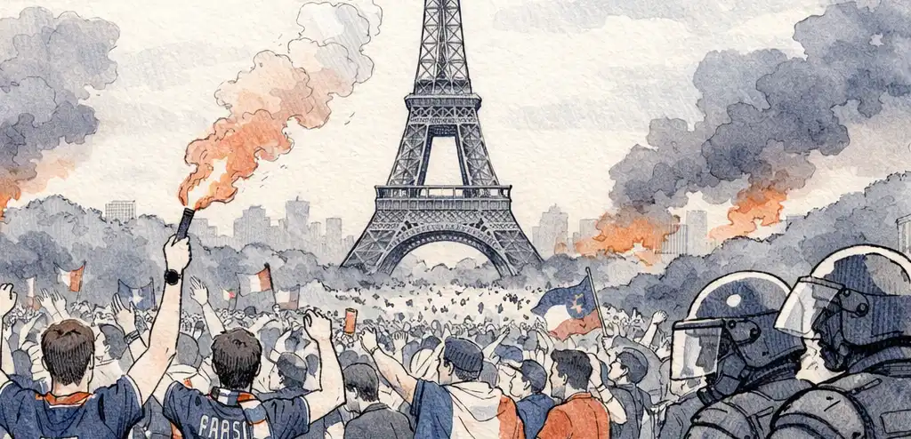 Over 200 injured in Paris after PSG's Champions League win