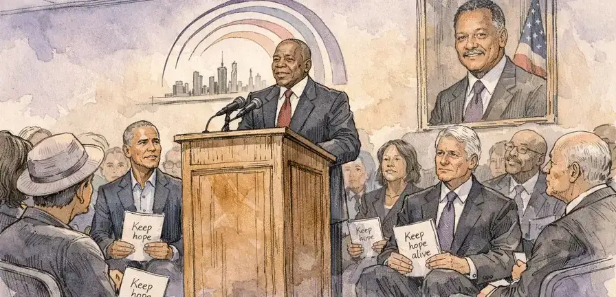Ramaphosa Honors Jesse Jackson at Chicago Memorial