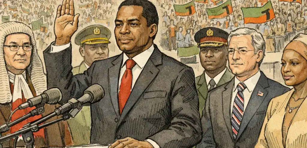 Zambia's Hichilema Sworn In Amid Election Chaos