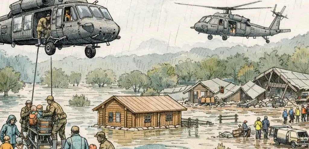 Missouri Floods Trap Hundreds; Helicopters Rescue Campers