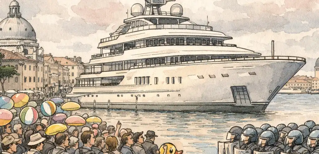 Protesters Clash with Police Over U.S. Ambassador's Superyacht Visit in Venice