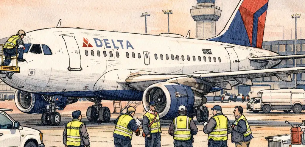 Delta Flight Hit by Firework During Chicago Landing