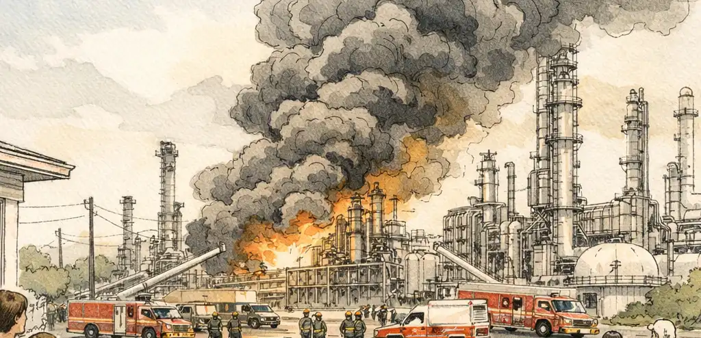 Fluid Release Causes Valero Refinery Blast