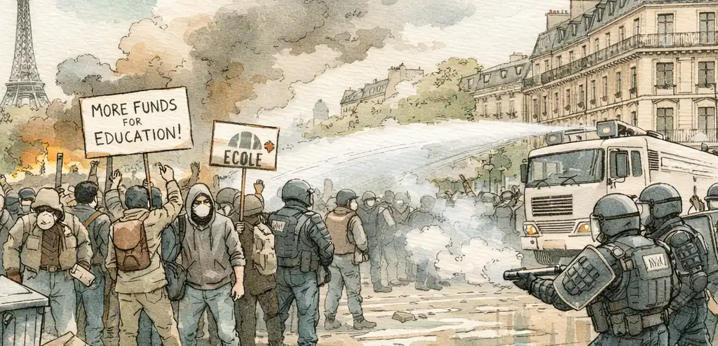 France's School Protests Turn Violent