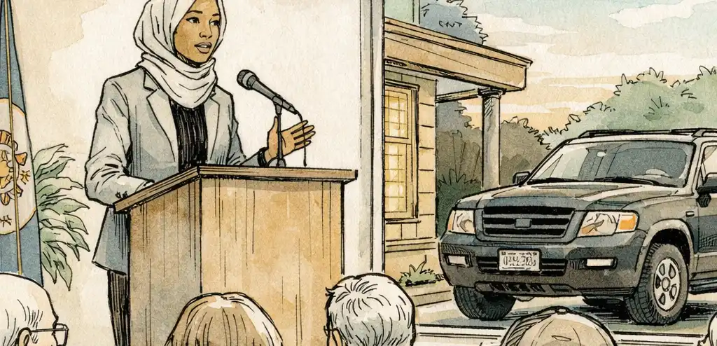 Omar Questions ICE Presence Outside Town Hall