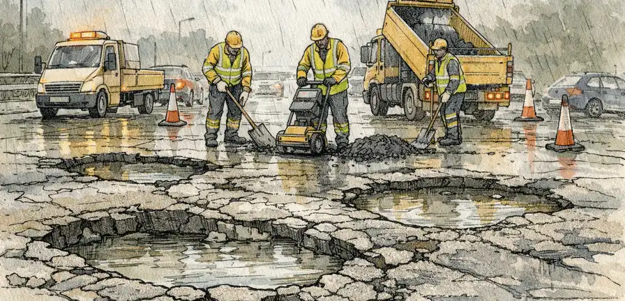 Pothole Repair Backlog Hits Record £18.6bn