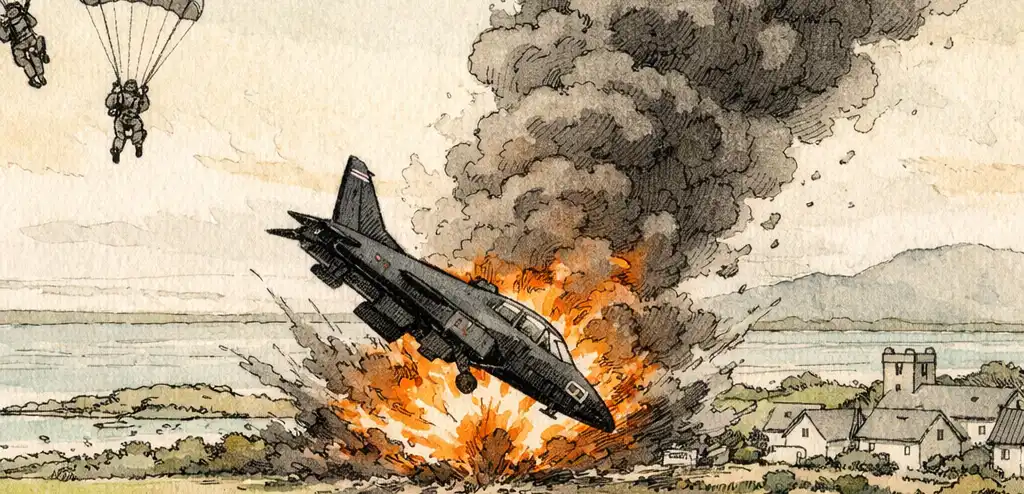 Two Pilots Injured in RAF Hawk Jet Crash