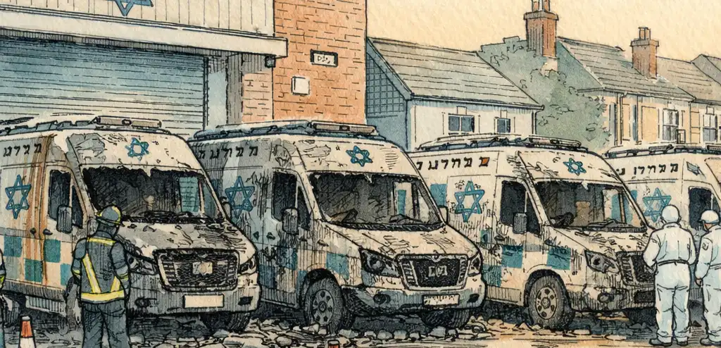 Fourth Suspect Charged in London Arson Attack on Jewish Ambulances