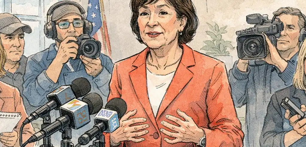 Collins Discloses Tremor; Platner Faces Health, Tattoo Controversies