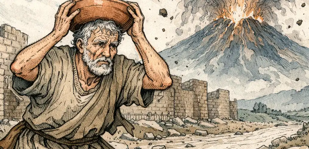 AI Reconstructs Face of Pompeii Victim Fleeing Vesuvius