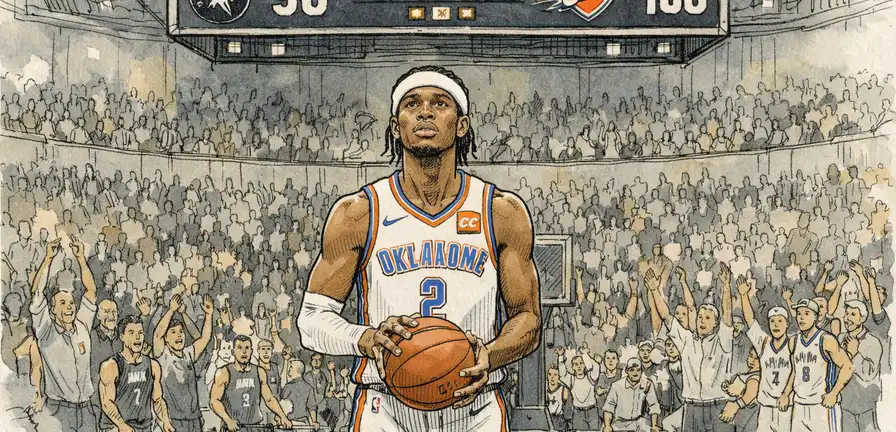 Gilgeous-Alexander Extends Streak as Thunder Beat Wolves