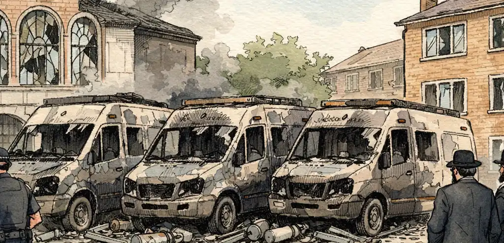 UK Investigates Iran Links After Arson Attack on Jewish Ambulances