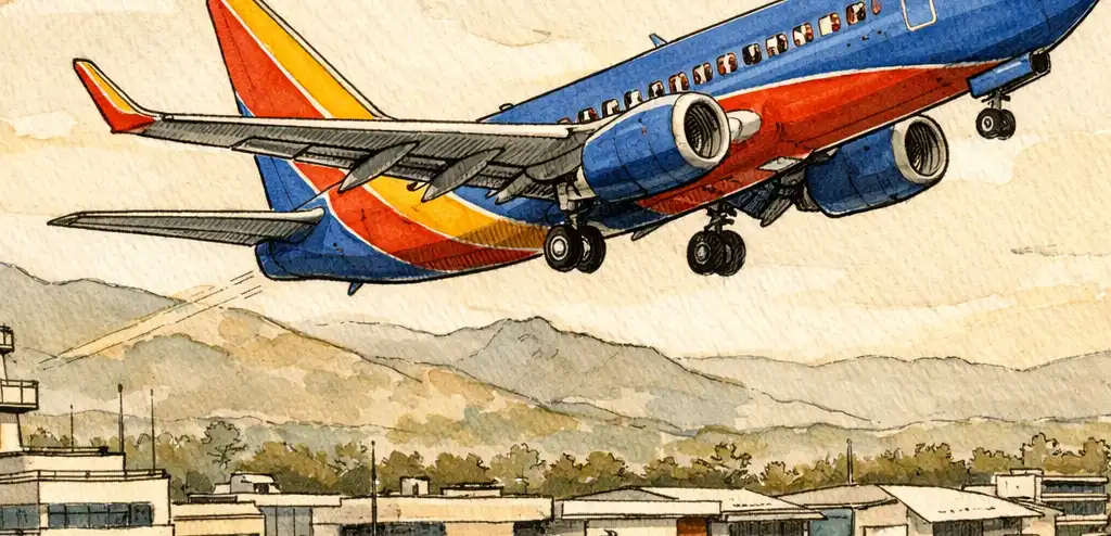 Southwest Flight Aborts Landing at Burbank Airport