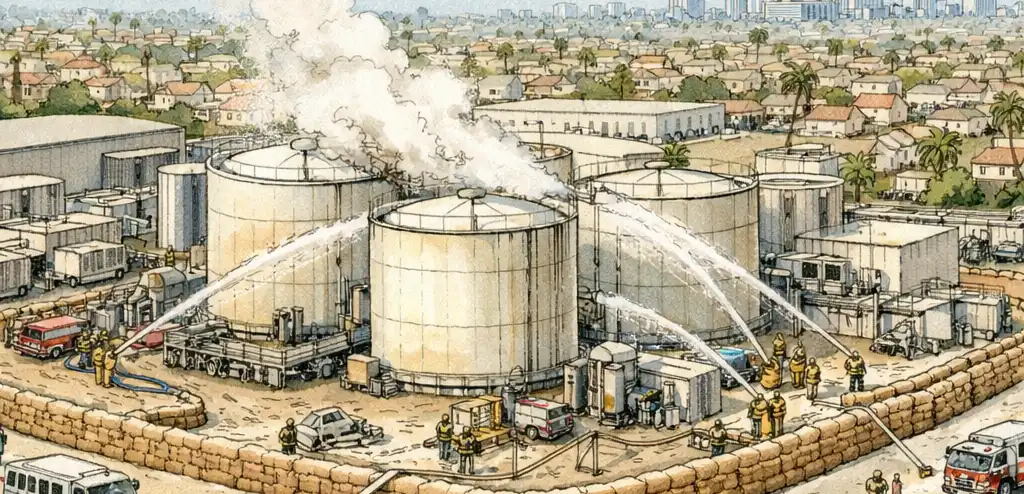 California Evacuates 40K Over Chemical Tank Crisis