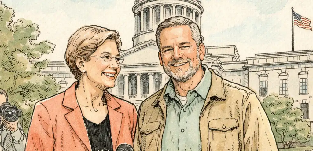 Warren Backs Platner in Maine Senate Primary