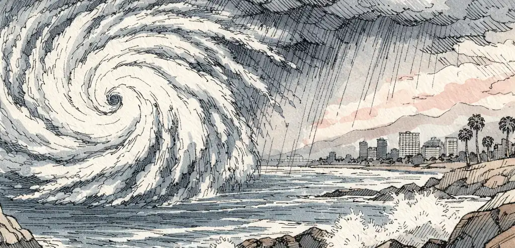 Tropical Storm Marie Threatens California Coast