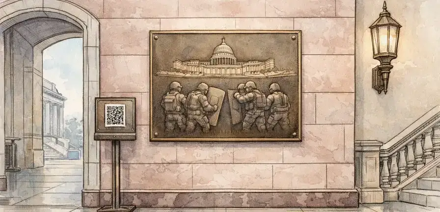 Jan. 6 Plaque Honoring Police Installed After Delay