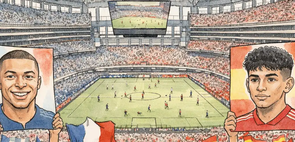 France vs Spain in World Cup Semifinal