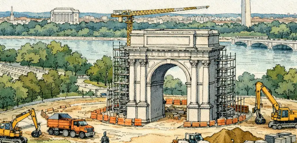 Arlington County Sues to Block Trump's Triumphal Arch