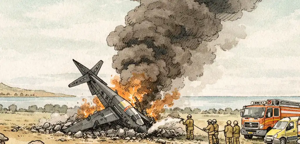 Two RAF Pilots Injured in Hawk T2 Crash