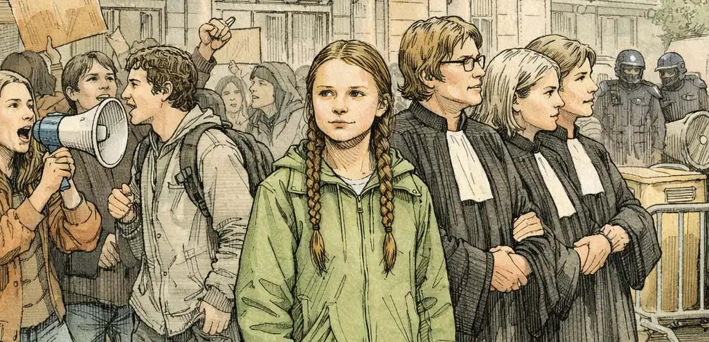 Greta Thunberg Joins French Student Protests
