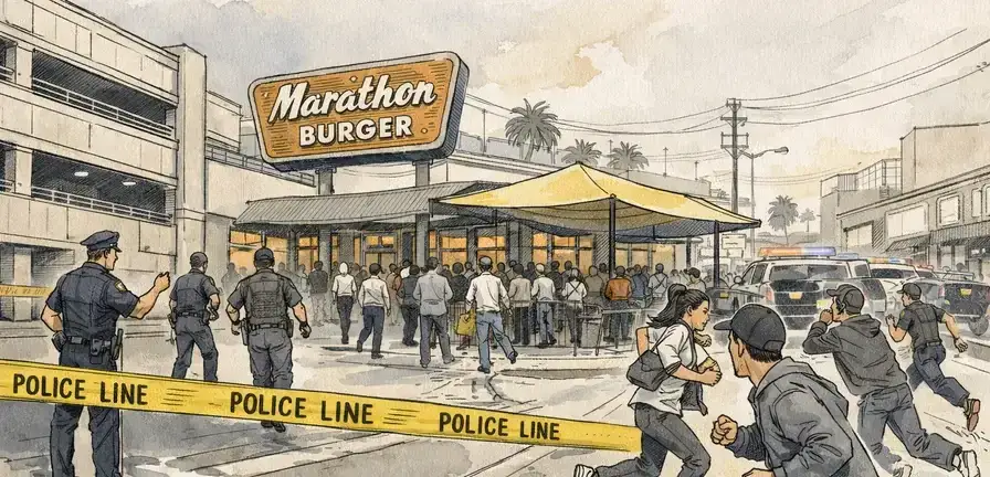 Shooting Near Marathon Burger Grand Opening Leaves One Dead