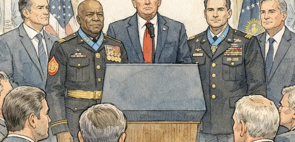 Trump Awards Medal of Honor to Three Veterans