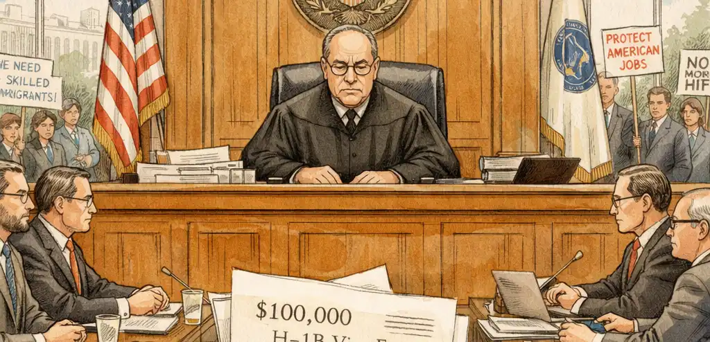 Judge Blocks Trump's $100K H-1B Visa Fee as Unlawful Tax