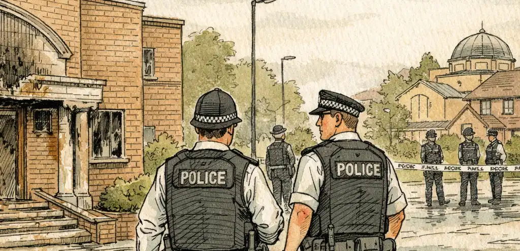 UK Probes Iranian Links to Arson Attacks on Jewish Sites