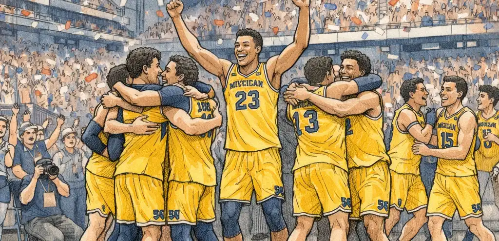 Michigan Wins NCAA Title Over UConn