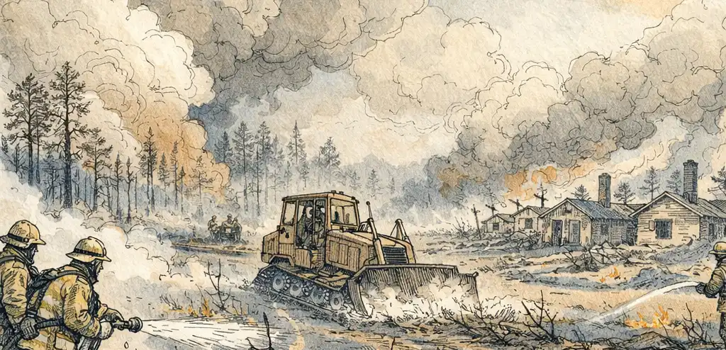 Florida Firefighter Dies as Georgia Wildfires Destroy Homes