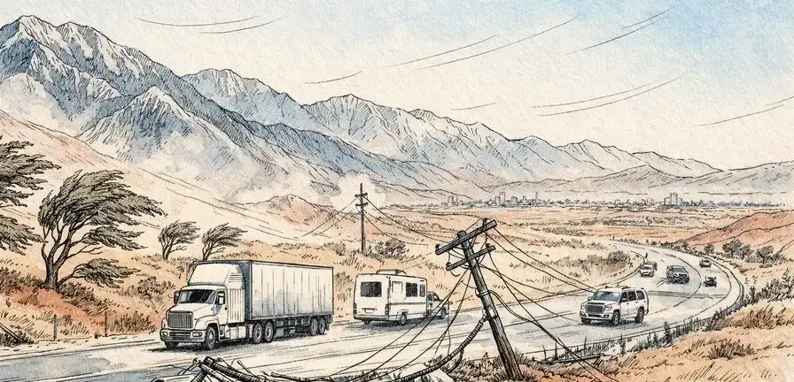 Santa Ana Winds Bring Warm Weather and High Gusts to Southern California