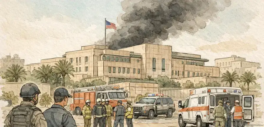 Drones Strike U.S. Embassy in Riyadh Amid Escalating Regional Tensions