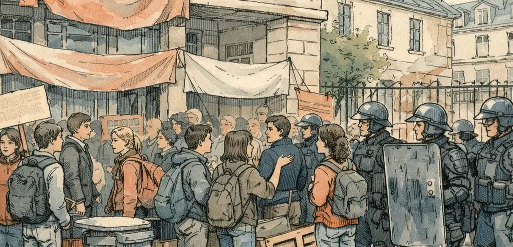 France Closes Up to 500 Schools Amid Student Protests